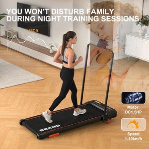 ลู่วิ่งไฟฟ้าพับได้ราคาประหยัดยอดนิยม ได้รับการรับรองมาตรฐาน CE ROHS รับน้ำหนักได้ 100 กก. สำหรับใช้ในบ้าน ปรับความชันด้วยมือ หน้าจอ LED - Product Image 3