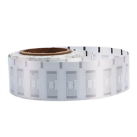 Étiquette RFID en tissu satiné pour vêtements, étiquette de vêtement, 860-960 MHz, étiquettes RFID UHF