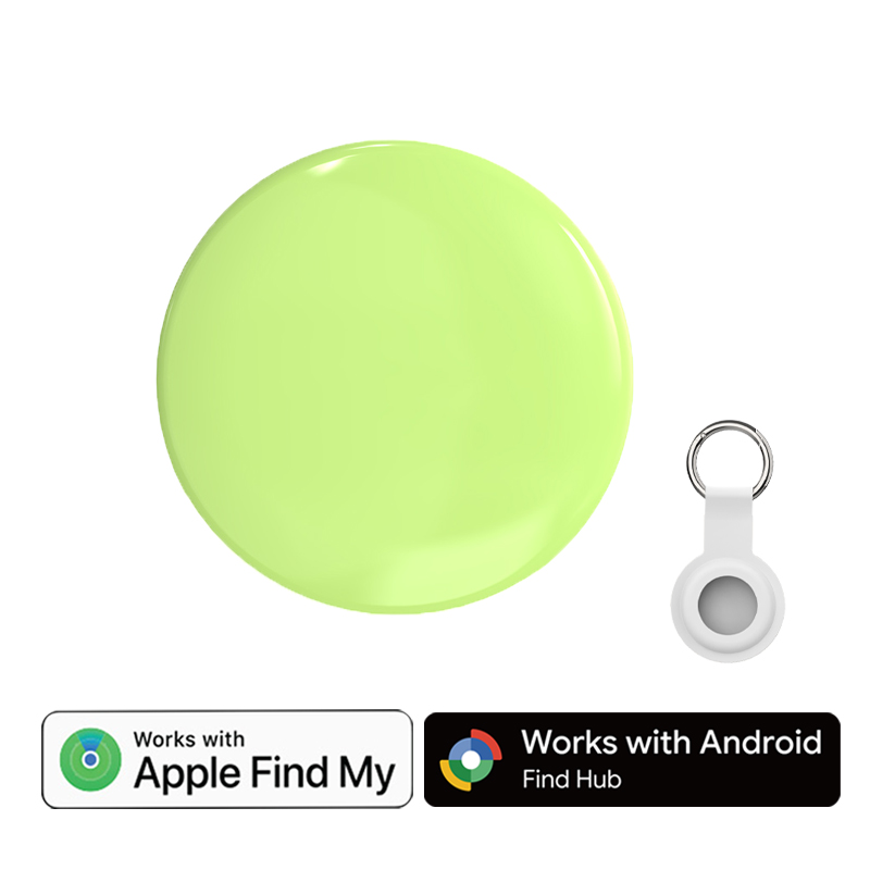 Portachiavi verde con silicone bianco