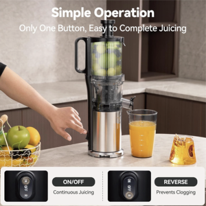 Extractor de Jugos Lento de Acero Inoxidable de Alta Calidad 2026 para Uso Comercial en Exteriores, con Boca Ancha, para Frutas y Verduras - Product Image 1