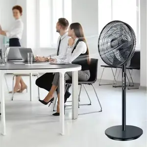 16 inch DC AC bệ Fan Home năng lượng mặt trời có thể sạc lại đứng fan đối với văn phòng ngủ thị trường hộ gia đình