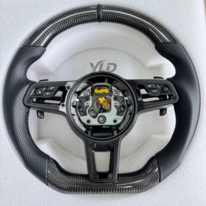 Volante Personalizado YLD en Alcántara, Compatible con <span class=keywords><strong>Porsche</strong></span> 911.2 971 959 718 Macan Cayman 991, Nuevo Volante Mejorado - Product Image 3