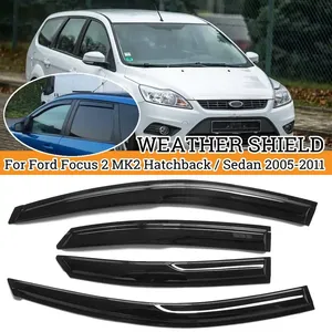 High Qualiuty Car Side <b>Window</b> Deflector Visor <b>Vent</b> for Ford Focus 2 MK2 Hatchback Sedan 2005-2011 Awnings Shelters Protector - Product Image 1