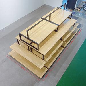 رفوف عرض سوبر ماركت للفاكهة والخضراوات, رفوف عرض سوبر ماركت للفاكهة والخضراوات ، أرفف خفيفة من خشب الماهوغاني الملون - Product Image 4