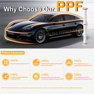 Película Protectora de <span class=keywords><strong>Pintura</strong></span> TPU PPF Negra Mate Transparente de Alta Calidad Personalizada para Autos en EE. UU., Rollo de Película Protectora de <span class=keywords><strong>Pintura</strong></span> TPH PPF para Envoltura de Autos - Product Image 2