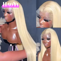 Peluca de Cabello Humano Virgen Rubio 613 HD con Encaje Completo al por Mayor, Peluca Frontal de Encaje HD 613 13x4 13x6, Peluca Frontal de Encaje Transparente Rubio 613