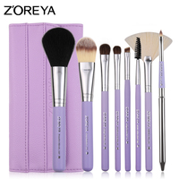 8 Buah Kuas Make Up Zoreya Pink Putih Set Makeup Logo Pribadi Produk Trendi Baru Maquillaje