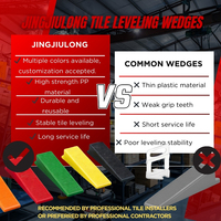 Clips de système de nivellement réutilisables pour carreaux Entretoises de 1.5mm 1/8 Kit d'outils de cales pour carreaux 1/16 Kit d'outils pour l'installation de niveleur en céramique
