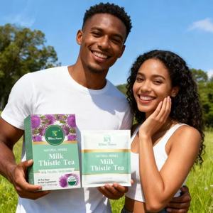Teh <span class=keywords><strong>Milk</strong></span> <span class=keywords><strong>Thistle</strong></span> Penunjang Kesehatan Hati OEM/ODM - Rasa Panggang Silybum Marianum, Suplemen Herbal Alami untuk Perawatan Hati & Paru-Paru - Product Image 1