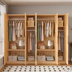 2025สไตล์ทันสมัยไม้สนแข็งตู้เสื้อผ้าขนาดใหญ่พร้อมประตูบานเลื่อนสำหรับห้องนอนและห้องนั่งเล่นเฟอร์นิเจอร์ภายในบ้าน - Product Image 3