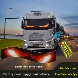 Tela Flexível <span class=keywords><strong>LED</strong></span> para Carro com USB 5V, Tela Publicitária APP Bluetooth para Vidro de Janela, <span class=keywords><strong>Display</strong></span> Demon Eye - Product Image 4