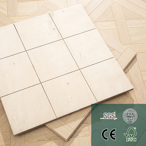 <span class=keywords><strong>Parquet</strong></span> en bois massif <span class=keywords><strong>Wengé</strong></span> à croisillons, noyau en bouleau, composite personnalisé, ton clair naturel, pour usage résidentiel - Product Image 2
