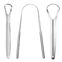 Nettoyeur de langue double face en acier inoxydable 304