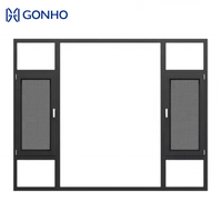 Portes et fenêtres moustiquaires sans cadre en alliage d'aluminium Gonho Modern Louver Horizontal avec fonction insonorisante
