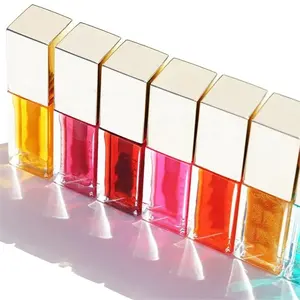 Fornecedor de óleo de frutas orgânicas para maquiagem no atacado gloss labial vegano de marca própria gloss labial personalizado