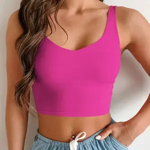 Leisure Crop Camisole Blank Summer For Woman Womens Tank Tops Solid