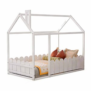Simple Modern House Decor Kids Toddler <b>Beds</b> House Wood Kids Baby <b>Bed</b> Home Decorations Wooden Rack Wood Frame <b>Beds</b> for Girl - Product Image 1