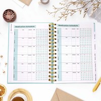Carnet de notes personnalisable pour planificateur de mariage, avec couverture en tissu PP imprimée, reliure agrafée, cadeau pour infirmières et médecins