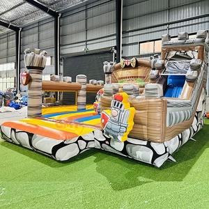 Château gonflable commercial médiéval Hpfburg <span class=keywords><strong>Chevalier</strong></span> avec toboggan - Product Image 2