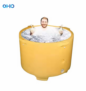 <span class=keywords><strong>OHO</strong></span> Maßgefertigtes 500L/600L Rotationsgeformtes Umweltfreundliches Langlebiges Kunststoff Tragbares Outdoor-Eisfass Badewanne Kaltwasser-Tauchbecken - Product Image 2