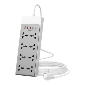 Regleta de Enchufes Multifunción de 2500w con Puerto USB PD QC Personalizado, 8 Tomas de Corriente y 5 Puertos USB - Product Image 1
