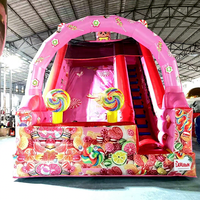 Structure gonflable avec toboggan aquatique 8 en 1, qualité commerciale, pour fêtes d'enfants, toboggan gonflable pour le plaisir en plein air