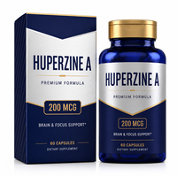 Fórmula Avanzada para la Salud Cerebral, Huperzina A con Bacopa y Vitamina B12 Activa, Nootrópico Diario para el Equilibrio, ODM a Granel