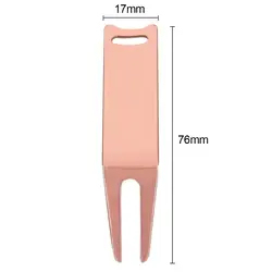 Horquilla de golf metálica resistente a arañazos para reparación de césped verde y mantenimiento de campos de golf con tees de golf - Product Image 2