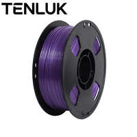 Filament FDM professionnel en PETG 1,75 mm pour imprimante 3D, bobine de 1 kg, texture métallique, violet, consommables 3D