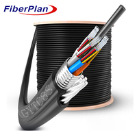 Câble de descente FTTH autoportant GYTC8S en forme de 8, câble à fibre optique aérien G657A insensible aux plis pour réseau d'accès FTTx