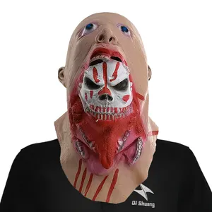 Cadılar bayramı terör partisi korkunç ürpertici parazit kostüm korkunç Ghoulish bulanık korku Charlie zombi lateks Cosplay maske
