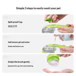 <span class=keywords><strong>Brosse</strong></span> de toilettage pour <span class=keywords><strong>chien</strong></span>, <span class=keywords><strong>brosse</strong></span> de bain pour animaux de compagnie, <span class=keywords><strong>brosse</strong></span> de massage apaisante en caoutchouc pour chiens et chats à poils longs ou courts - Product Image 4