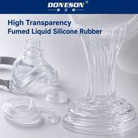 Caoutchouc de silicone liquide fumé transparent (LSR) haute transparence haute résistance FDA LFGB pour ustensiles de cuisine et produits d'alimentation pour bébés