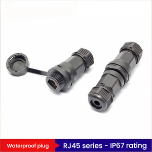 Câble d'extension réseau <span class=keywords><strong>RJ45</strong></span> à contact en cuivre, étanche IP67, CAT5e CAT6, prise femelle traversante - Product Image 5