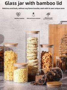 Vente chaude : Pots en verre borosilicate de haute qualité de 200 ml à 1 500 ml avec couvercle, de qualité alimentaire, pour le stockage d'aliments, de bonbons épicés, de café et de thé - Product Image 2