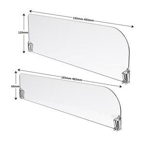 Diviseur d'étagère en plastique acrylique pour supermarché, diviseur d'étagère magnétique en plastique en forme de L - Product Image 5