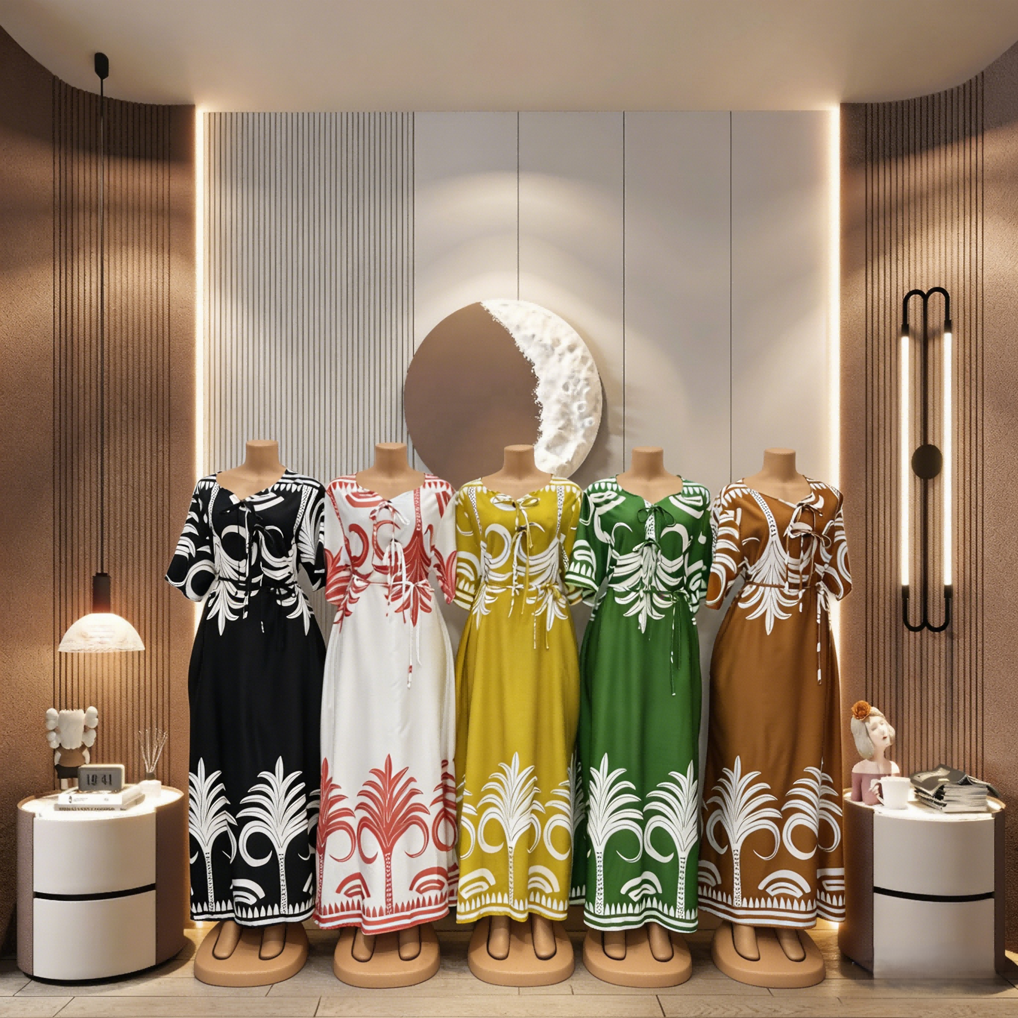 motive design on dresses Custom Swirl Racerback Dress