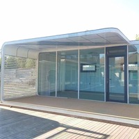 Nouvelle maison capsule spatiale moderne en acier modulaire intelligente, préfabriquée, mobile, cabine Apple, villa de montagne en plein air, complexe hôtelier, zone panoramique