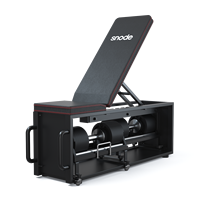 SNODE Caja de Fitness 4 en 1, Banco de Entrenamiento Ajustable, Almacenamiento de Mancuernas, Plataforma de Step, Equipo Multifuncional para Entrenamiento de Fuerza