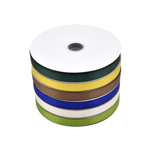 1,5 cm 5/8 "cinta de satén al por mayor de una sola cara 100 yardas cintas de poliéster lisas de Color sólido carrete para Rosas de cinta - Product Image 5