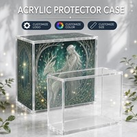 Étui de protection en acrylique résistant à l'abrasion, conteneur de présentation solide de haute qualité pour l'affichage d'œuvres d'art en porcelaine