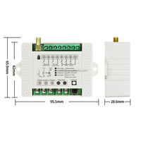 433MHz AC110V-240V Sakelar Remote Control Universal 2 Saluran dengan Kontrol Suara & Fungsi Timer-Pasangan Pemancar & Penerima