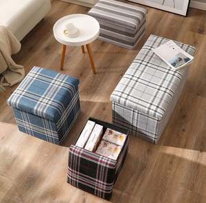 Living Foldable <b>Storage</b> Bins Box Ottoman Container Organizer Cushion <b>Seat</b> - Product Image 3