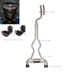 Échappement de haute qualité SS304 M340i pour BMW G20 M340i G22 M440i B58 3.0T, silencieux à valve, échappement à valve, catback - Product Image 2