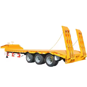 Remolque de plataforma baja hidráulica de 3, 4 y 5 ejes para trabajo pesado, de 1-2 toneladas, con cuello de cisne, 12.5x2.5x1.5m, Shandong Fengniao - Product Image 2