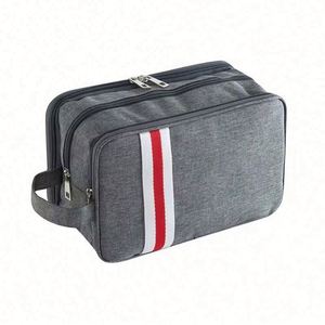 Sac de toilette portable en polyester imperméable pour hommes et femmes, avec séparation sec/humide, idéal pour les voyages (vente en gros) - Product Image 1