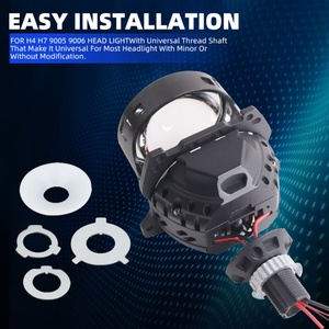 Sanvi S18 Car Headlight 3 Inch Bi Led Lens Projector 74w High Brightness Dual Reflector for <b>H4</b> H7 9005 9006 - Product Image 5