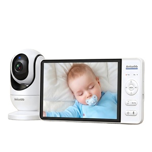 Monitor per Bambini Anicebb con Visione Notturna 2.4GHz, Schermo 7 Pollici 720P, Audio Bidirezionale, Rilevamento Movimento e Musica - Product Image 2