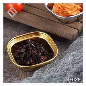 Plato de encurtidos para barbacoa coreana, plato de acero inoxidable 304, Kimchi, olla caliente, cuenco de inmersión, plato de CENA DE Metal, bandeja para fiesta en casa, uso en Camping - Product Image 4