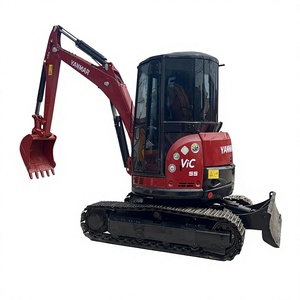 Mini-excavatrice sur chenilles Yanmar Vic 55 avec godet de terrassement, capacité de 0,12 m³, poids opérationnel de 5 tonnes, pompe hydraulique Hitachi - Product Image 1